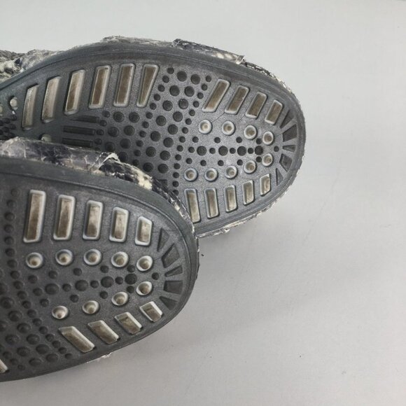 Stuart Weitzman Gray Snake Embossed Leather Scrunch Ballet Flats  7 1/2 M - Picture 9 of 10